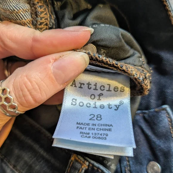 Articles of Society Skinny Jeans Sz 28 - Picture 6 of 9